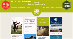 Desktop Screenshot of islandshest.dk